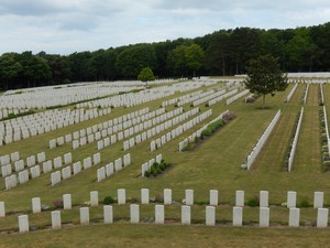 The war cemetery at Etaples