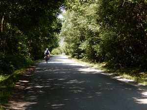 A road on the way to Le Neubourg