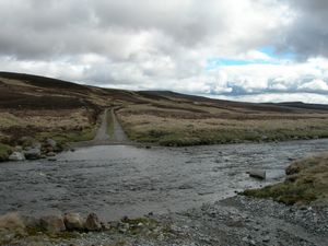 The ford of Geldie Burn