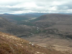 View from the slopes of Carn a Mhaim