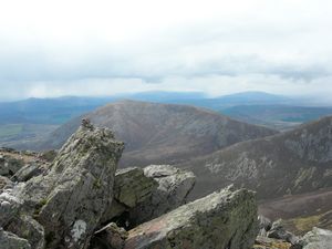 Carn Liath from the top of Airgiod Bheinn