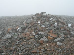 An Socach summit cairn