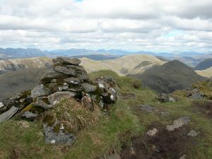 The summit of Bidean a Choire Sheasgaich