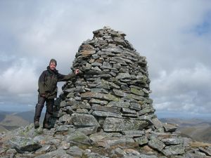 Summit cairn of A Chralaig