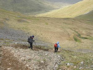 Richard & John descending from the col