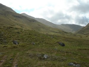 Glen Sithidh with the Mullach ridge on the left 