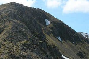 Final stretch up Sgurr nan Ceathreamhnan