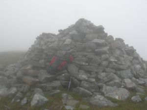 The summit cairn