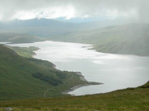 Looking east over Loch Quoich