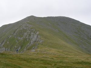 The final stretch up Gleouraich