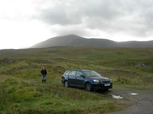 Ben Klibreck from the start of the climb