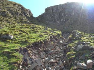 The dry stream bed