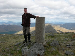 The summit trig point