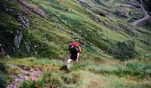 Andrew starting up Am Bodach