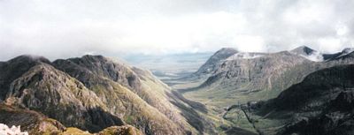 Looking back up Glencoe