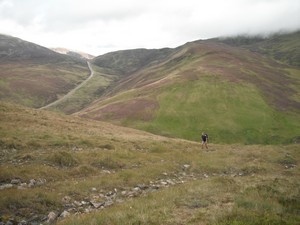 ascending Meall Gorm