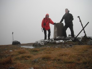 Andrew by the trig point