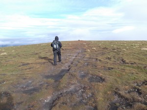 Myself heading towards  Carn na Caim