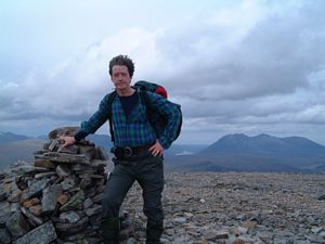 Me at the top of Meall a' Chrasgaidh