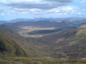 View back down the approach to Sgurr Breac