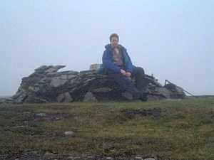 At the top of Ben Wyvis