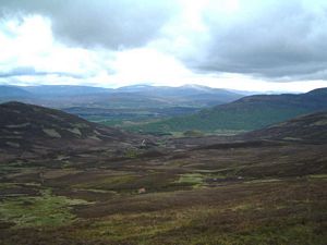 Looking back the way I came from the slopes of A' Chailleach