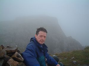 At the top of Stob Coire Sgriodain