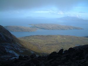 Descending from Coir a Ghrunnda