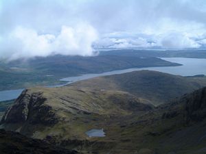 Loch Slapin viewed on the descent of Bla Bheinn