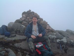 At the summit of Stob Diamh