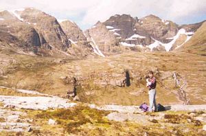 Preparing to tackle the traverse of the ridge