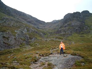 The route up to the ridge