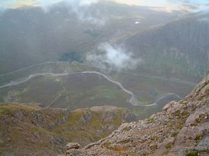 The views down to Glen Coe