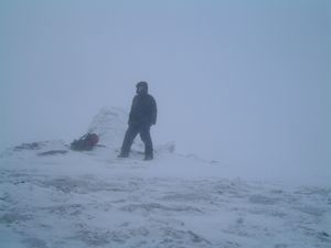 At the top of Beinn a Chreachain