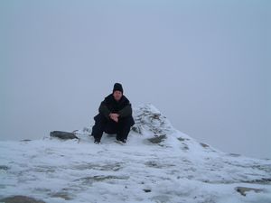 Enjoying life at the top of Beinn an Dothaidh