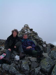 Myself and Andrew at the summit of Creag Mhor