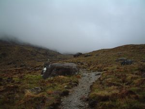 Approaching Coire Lagan