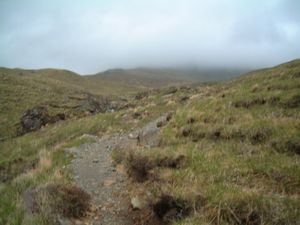 The start of the ill-fated trek to Sgurr a Mhaidaidh.