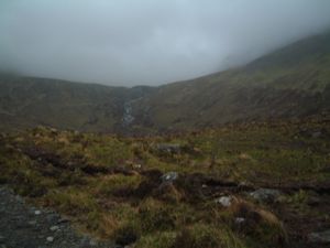 Col on way to Sgurr a Mhaidaidh - mistakenly identified as An Dorus gap