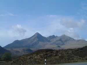 Sgurr nan Gillean, Am Basteir and Sgurr a Bhasteir from the Sligachan Hotel