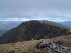 Looking back from the northern top to the first two tops