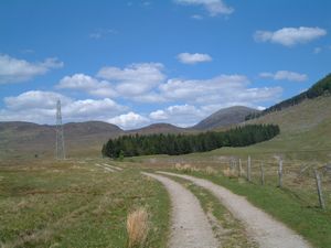 The start of the track to Geal Charn