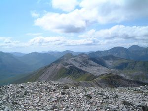 The Grey Corries ridge from Stob Coire Claurigh