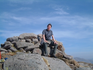 On the summit of Stob Coir an Albannaich