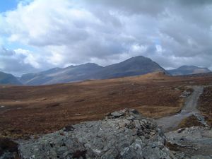 The track continuing towards Beinn a' Chlaidheimh