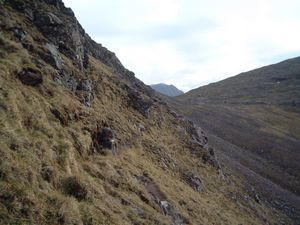 The path round the base of Meall Garbh