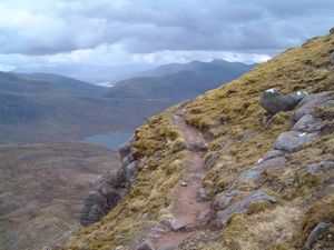 The ridge walk to Sgurr an Tuill Bhain