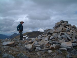 The summit of Aonach Meadhoin