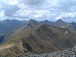 The ridge to Saileag with the Five Sisters beyond