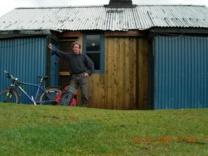 The bike, me and Culra bothy